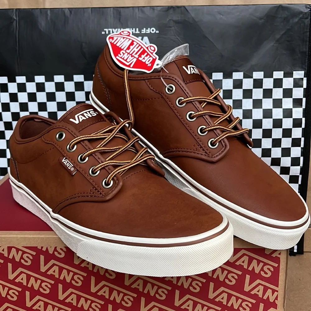 Vans Atwood Leather Brown/Marshmallow WMNS sneakers - Picture 6 of 16